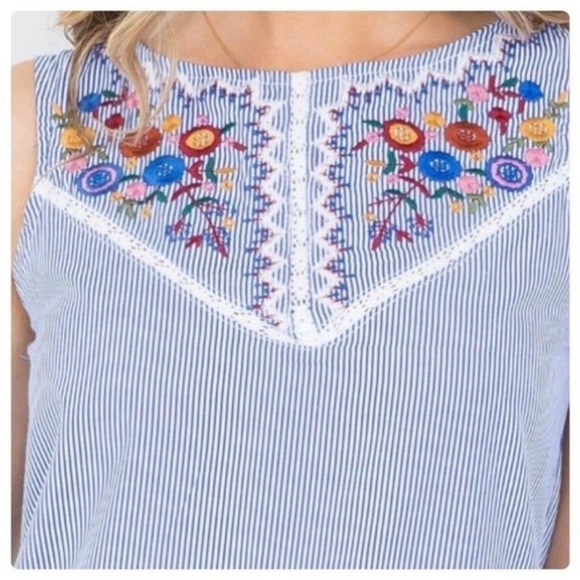 LOVELY PINSTRIPE MINI DRESS - Picture 5 of 9